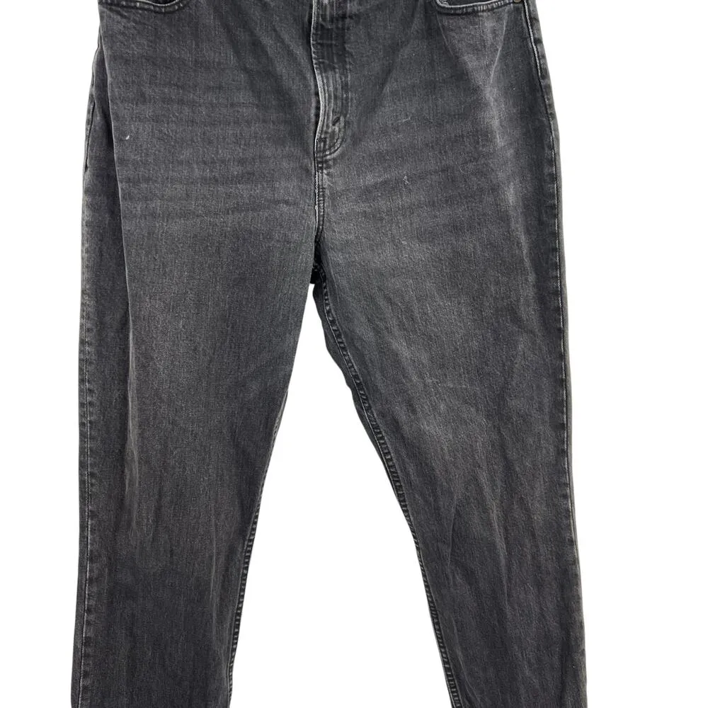 Abercrombie Curve Love Jeans‎ Ultra High Rise 90s Straight Black Size 34 18R - Image 6