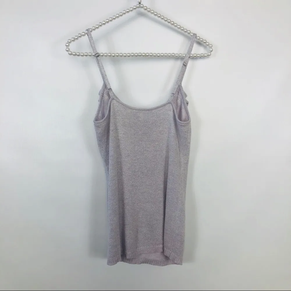 VICTORIAS SECRET Womens Purple Lilac Ruffled Tank - Image 2