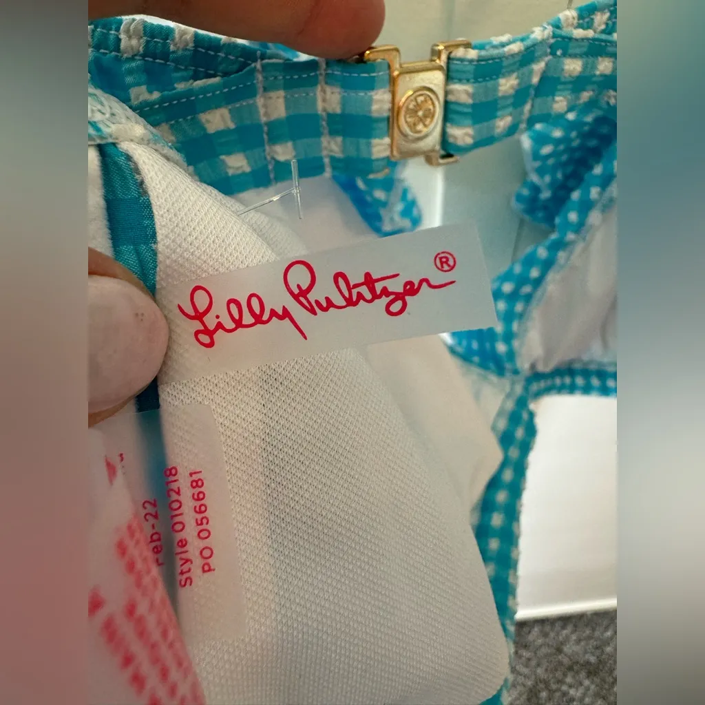 Lily Pulitzer Women’s NWOT Aelin Crinkle Bikini Top‎ Size 14 - Image 2