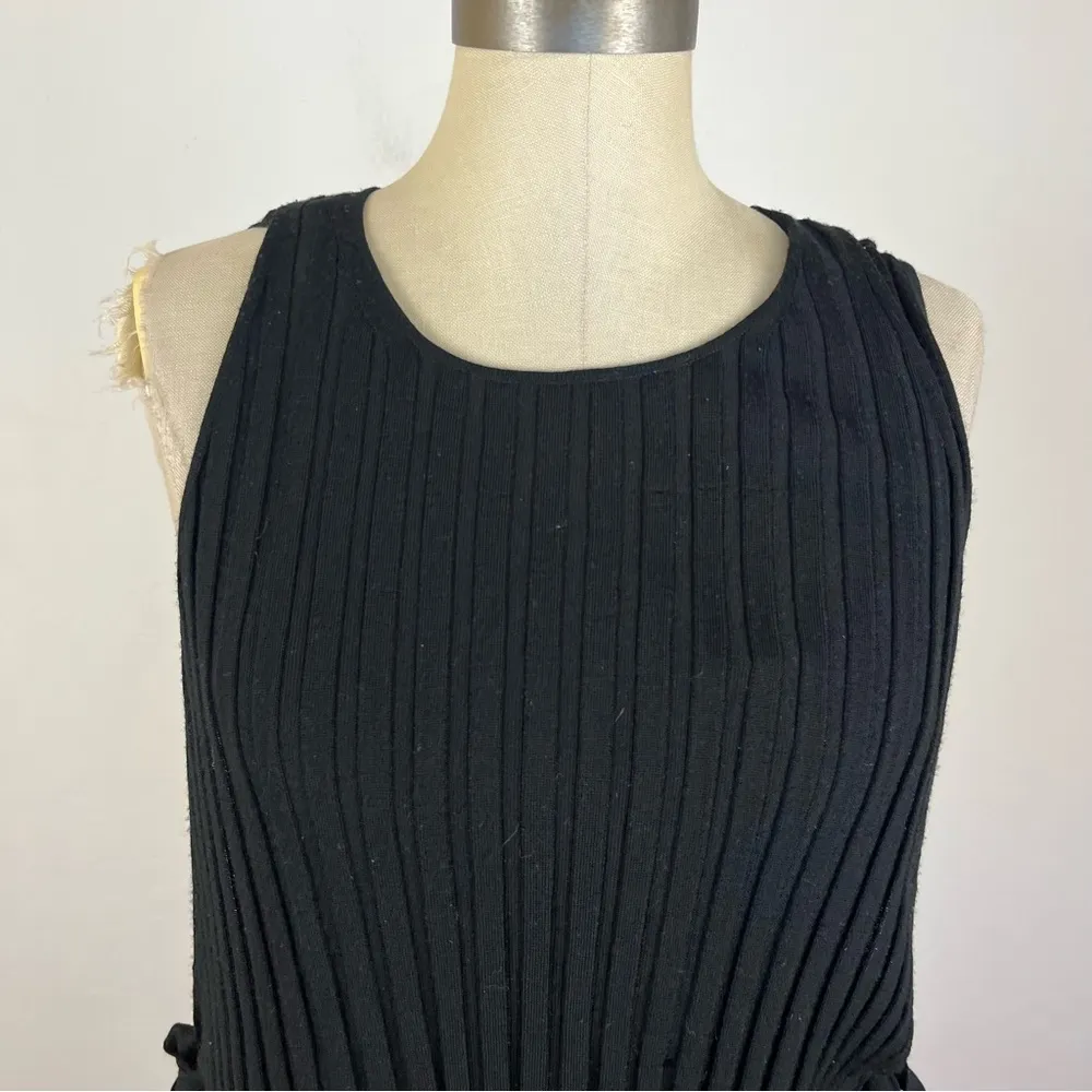 Helmut Lang Double Layer Side Tie Wool Tank Top - Image 4