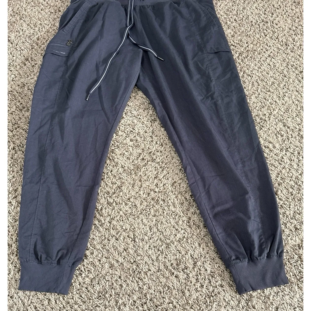 Healing Hands Women's Gray Toby 6 Pocket Knit Waist Jogger Pants Size XL - Image 3