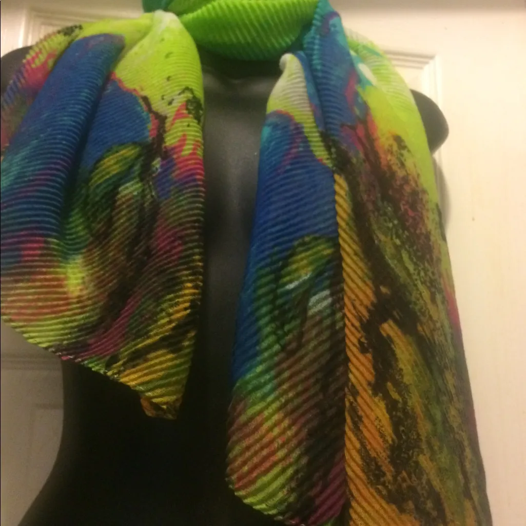🌷🌷🌷🌷🌷🌷beautiful colorful scarves 🌹🌹🌹 Green - Image 2