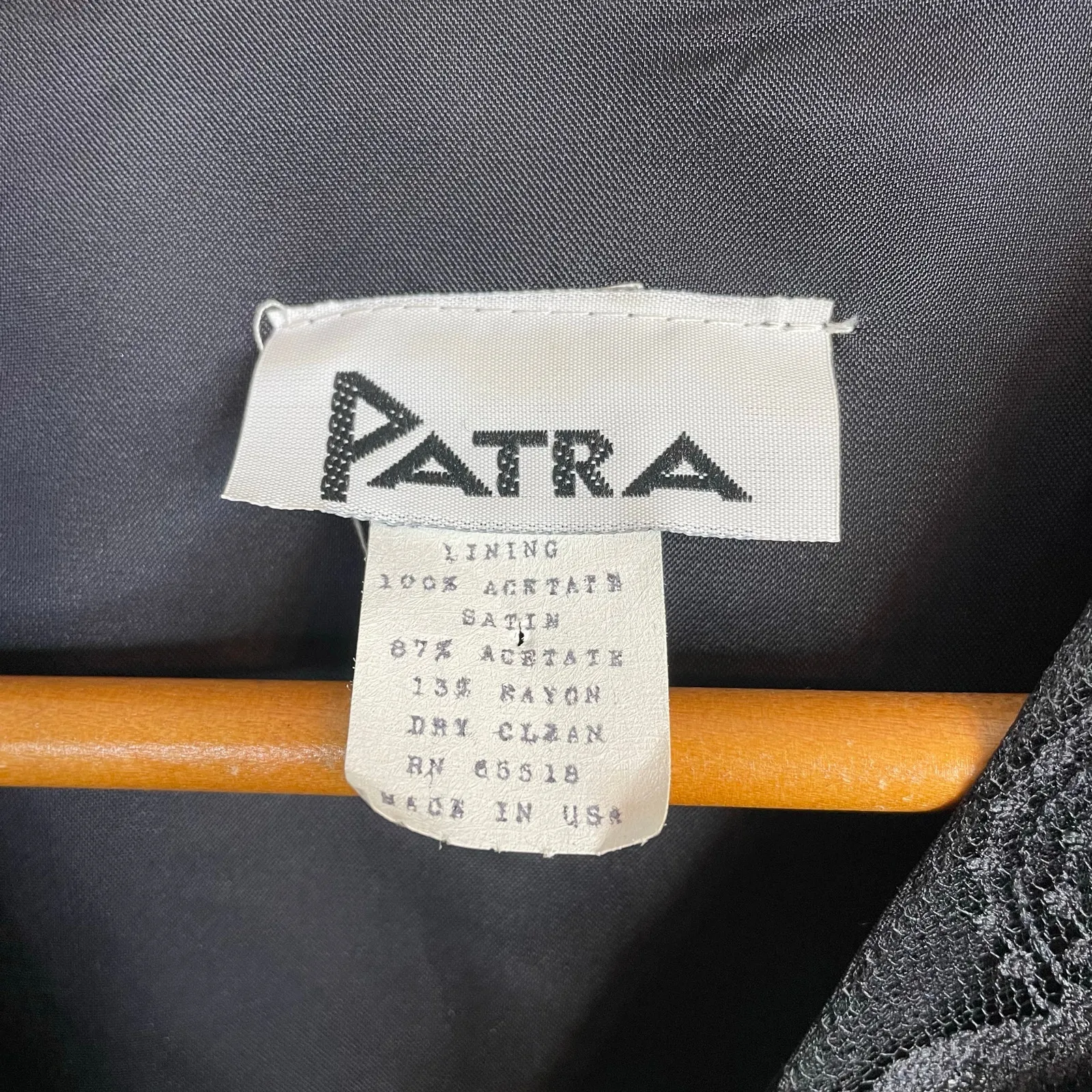 Vintage Patra Black Lace Ribbon Soutache Mesh Fitted Jacket Puff Shoulders Bow 6 - Image 13