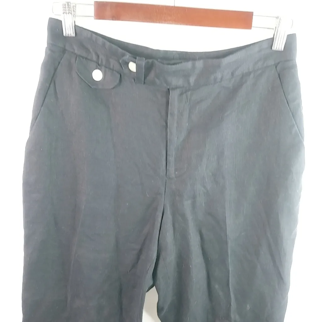 Chaps 6 29x32 Linen Black Lined Pants Funeral - Image 7