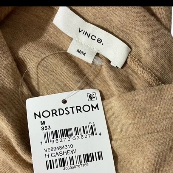 VINCE NWT sleeveless turtleneck tank knit sweater tunic top M‎ - Image 3