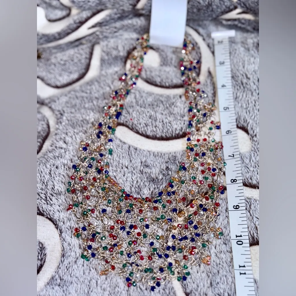 Estella & Ruby Elegant Multicolor Beaded Necklace Red - Image 5