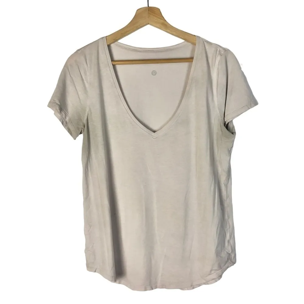 Lululemon Love Tee V Pink Glow Short Sleeve Athletic T-Shirt 6 - Image 3