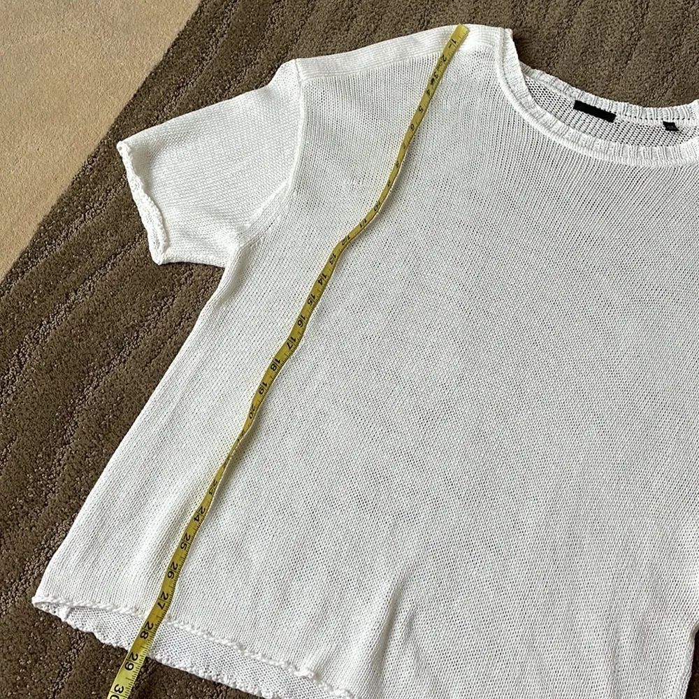 ATM beautiful oversized 100% cotton knit loose top White Size L - Image 8