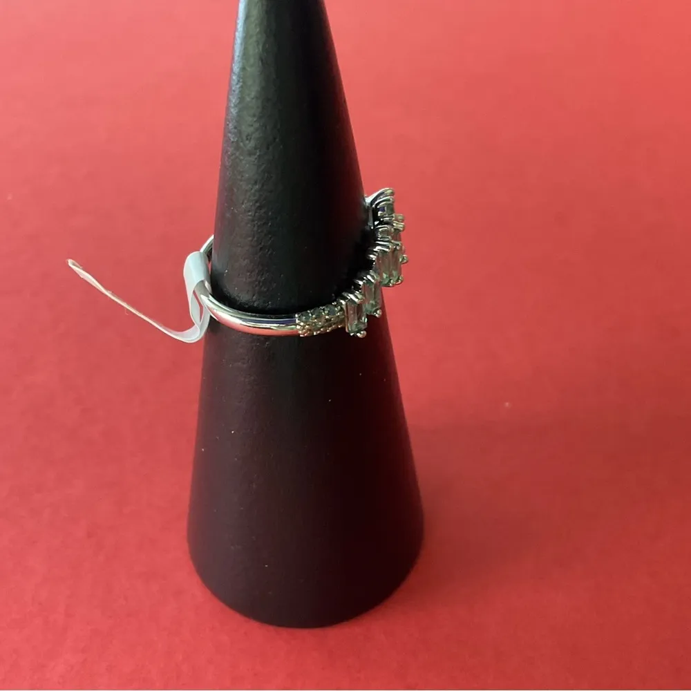 Bomb Party RBP5768 “As You Like It” LC Tourmaline on Rhodium Size 7 Ring NWT Silver - Image 2