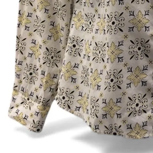 Foxcroft Button Up Top Cream 10P - Image 6