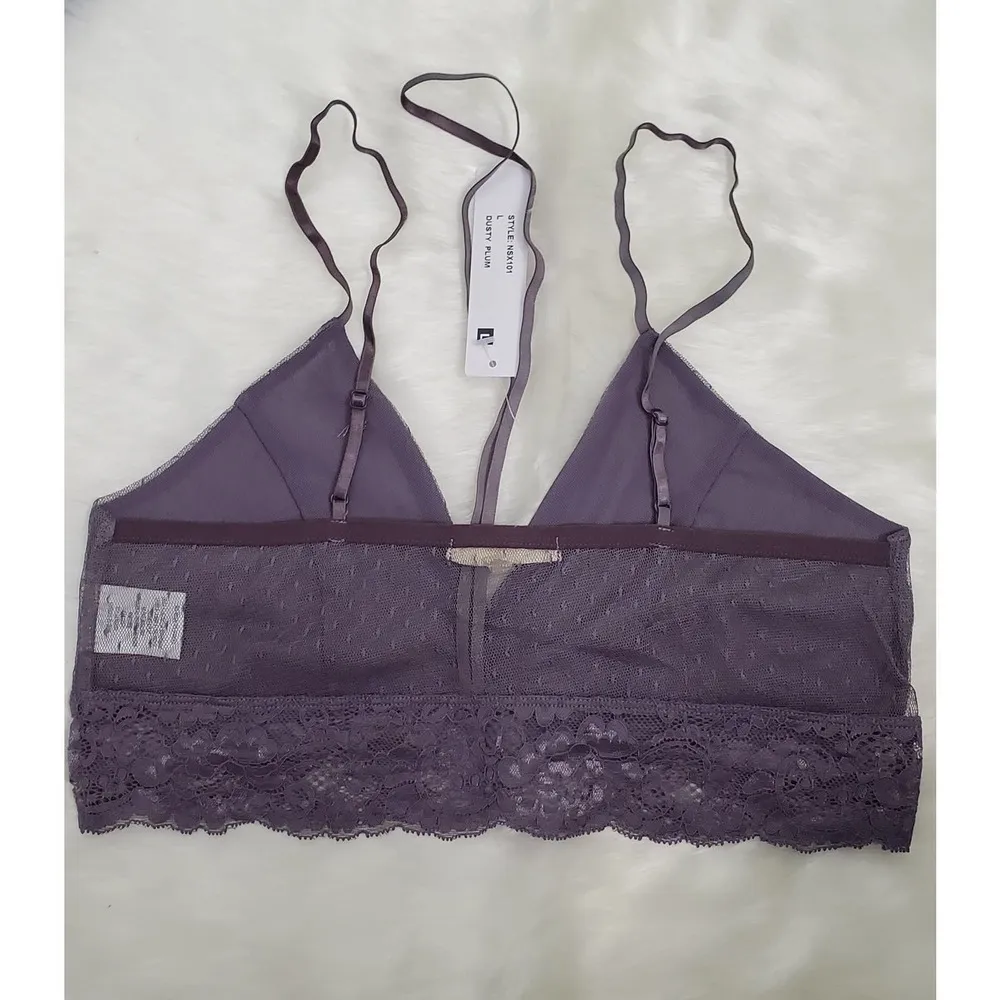 Revolve LA Made Lace Bralette (NWT)‎ Purple Size undefined - Image 4