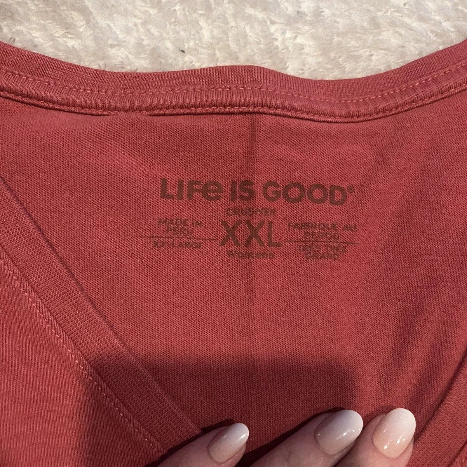 Life Is Good Canada Women's Shirt XXL Crusher Tee Short Sleeve SEE PICS - Image 7