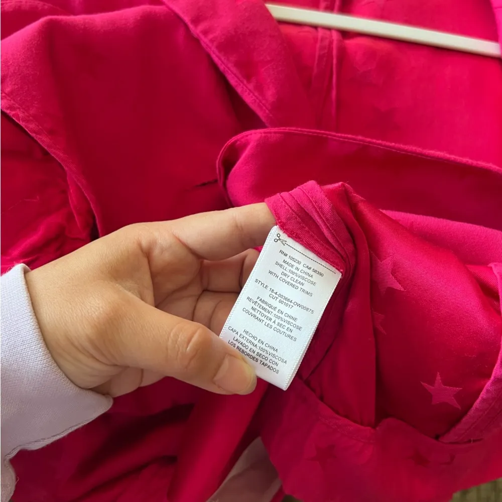 Equipment x Tabitha Simmons Hampton Pink Star Print Blazer Jacket 4 - Image 7