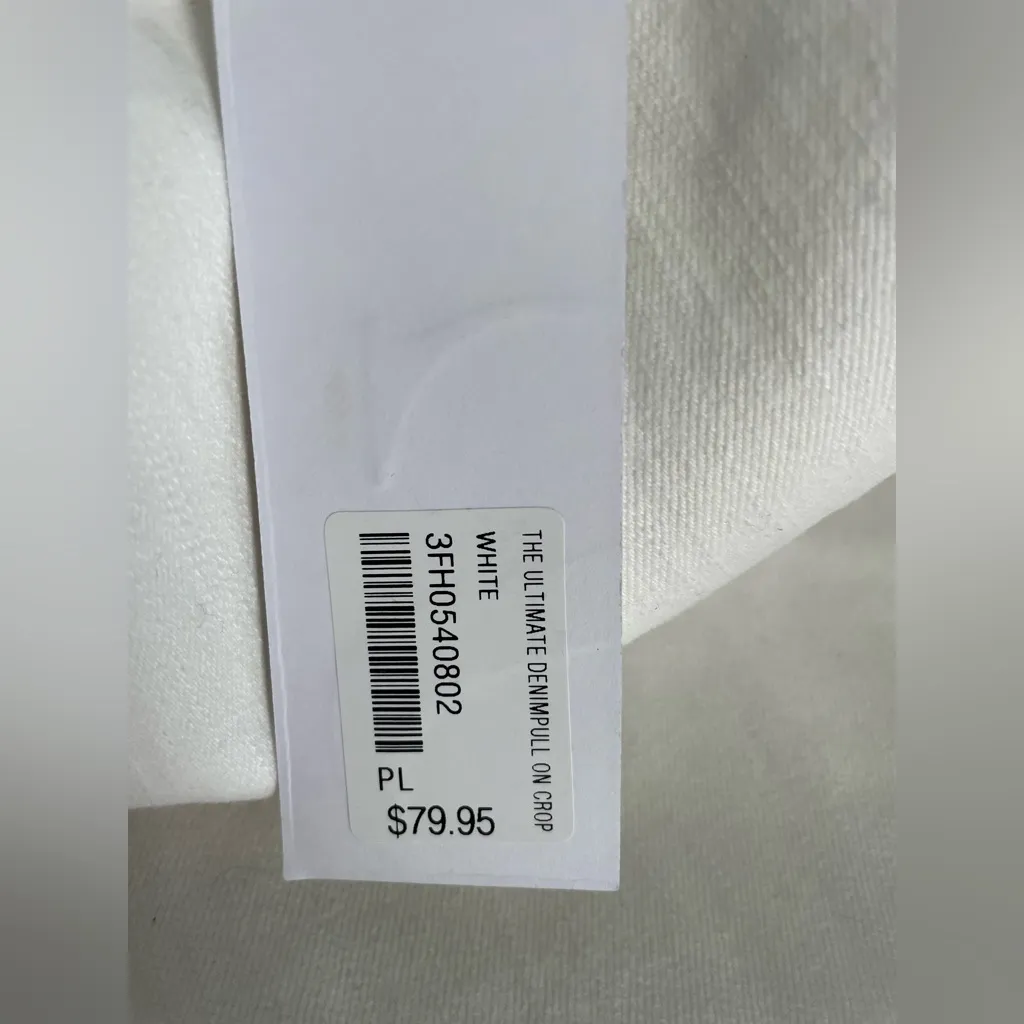 Soft Surroundings Ultimate Denim Pull On Straight Crop Pants White - Image 6