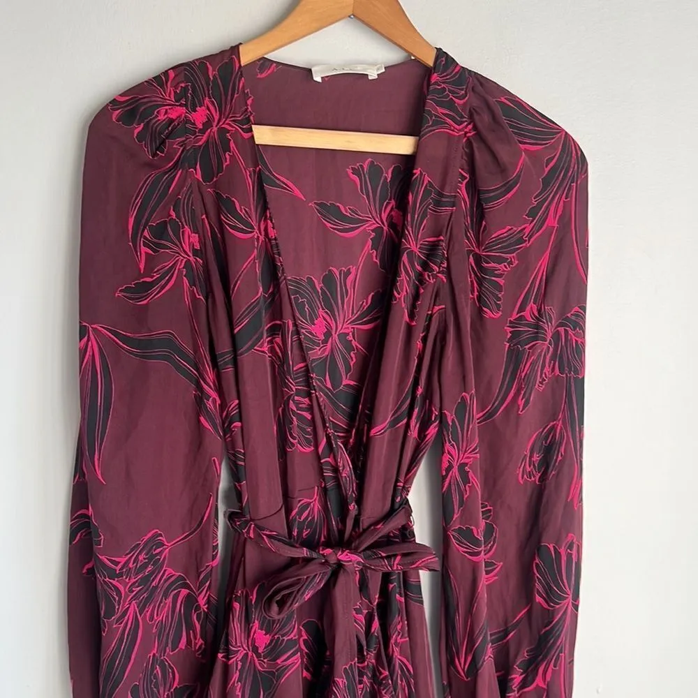 A.L.C. Embry Floral-Print Silk Mini Wrap Dress - Image 5