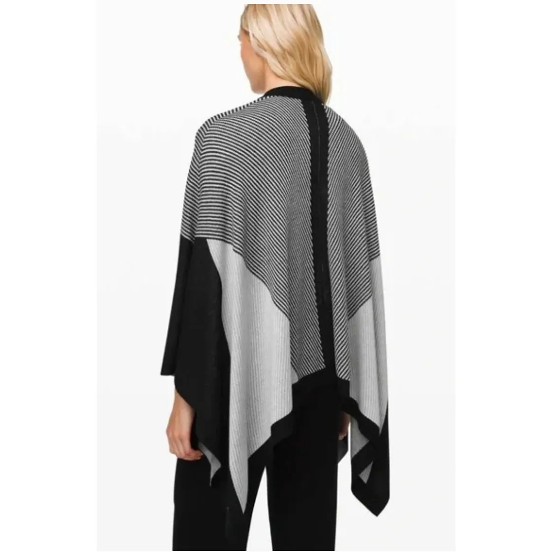 NWT Lululemon Here for Serenity Wrap one size black grey cashmere blend - Image 3