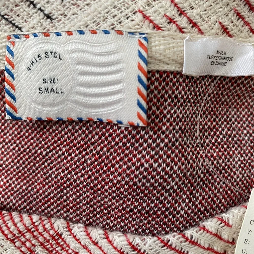 Anthropologie  Postmark Soundwaves Sweater Size S NWT - Image 9