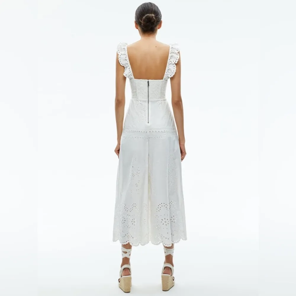 ALICE+OLIVIA ROSINA TIE FRONT CUTOUT JUMPSUIT, Size 10, $550 - Image 9