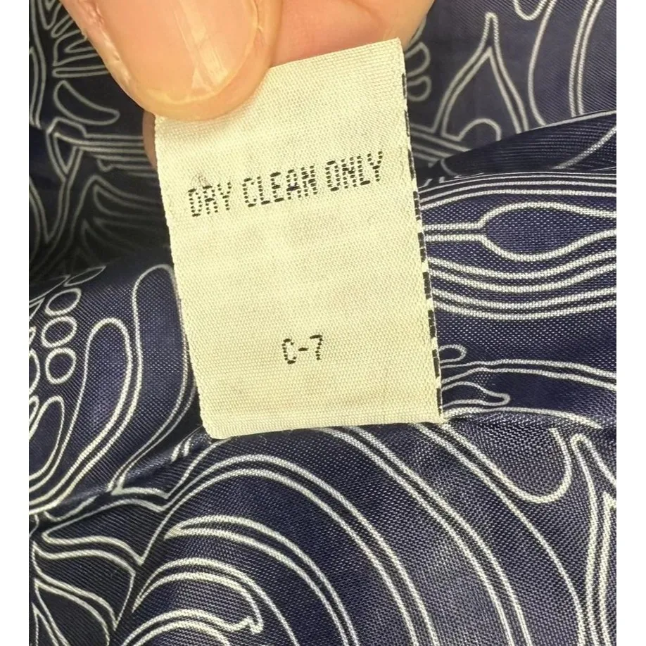 Tulle Coat Womens Large Purple Wool Blend Dress Button Front Lined Flap Pockets - Image 6