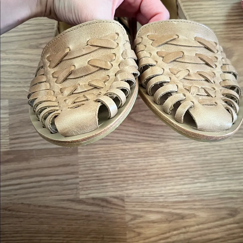 NWOT Nisolo Women's Huarache Sandal Almond Tan Leather 9.5 - Image 6