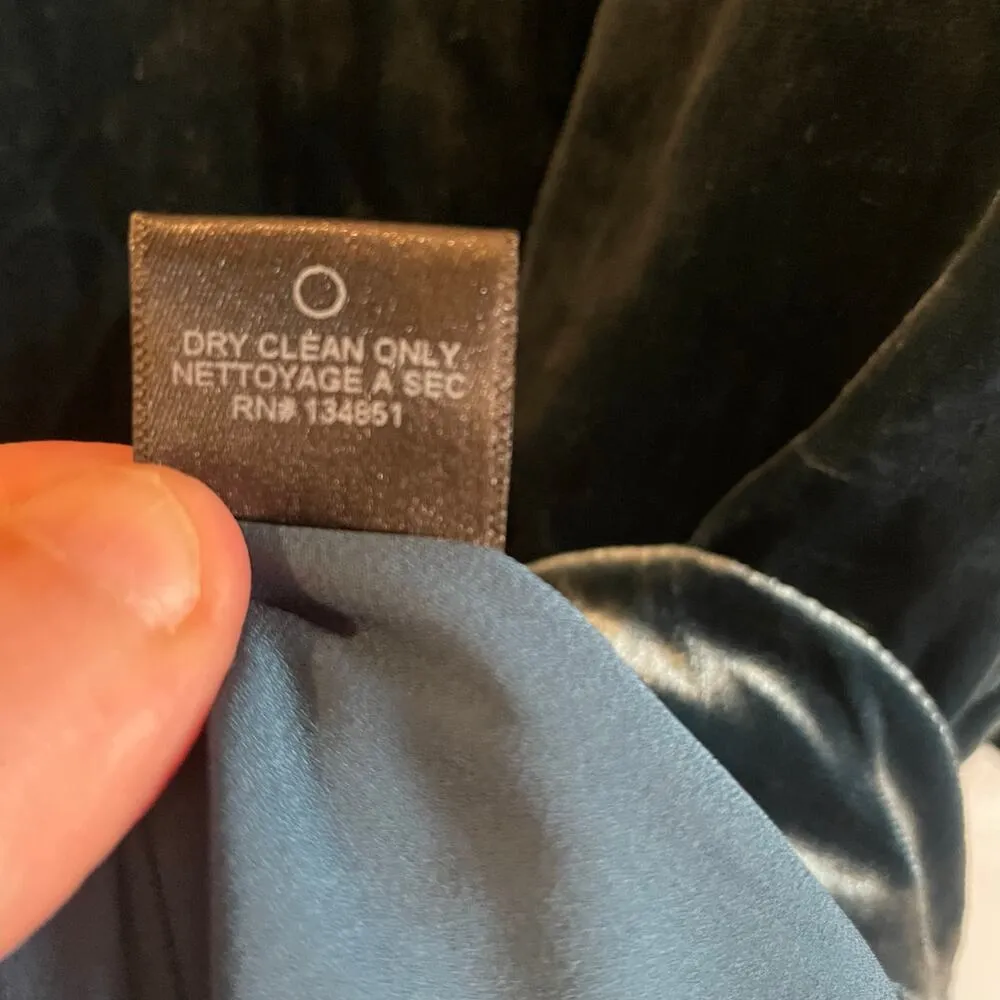 Charles Henry Womens Blue Velvet Sheath Dress Size Large - Image 10