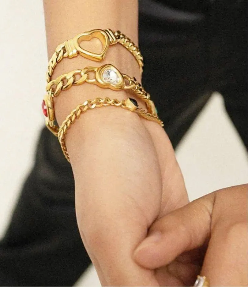 Anthro 18K tarnish resistant heart bracelet  - Image 2