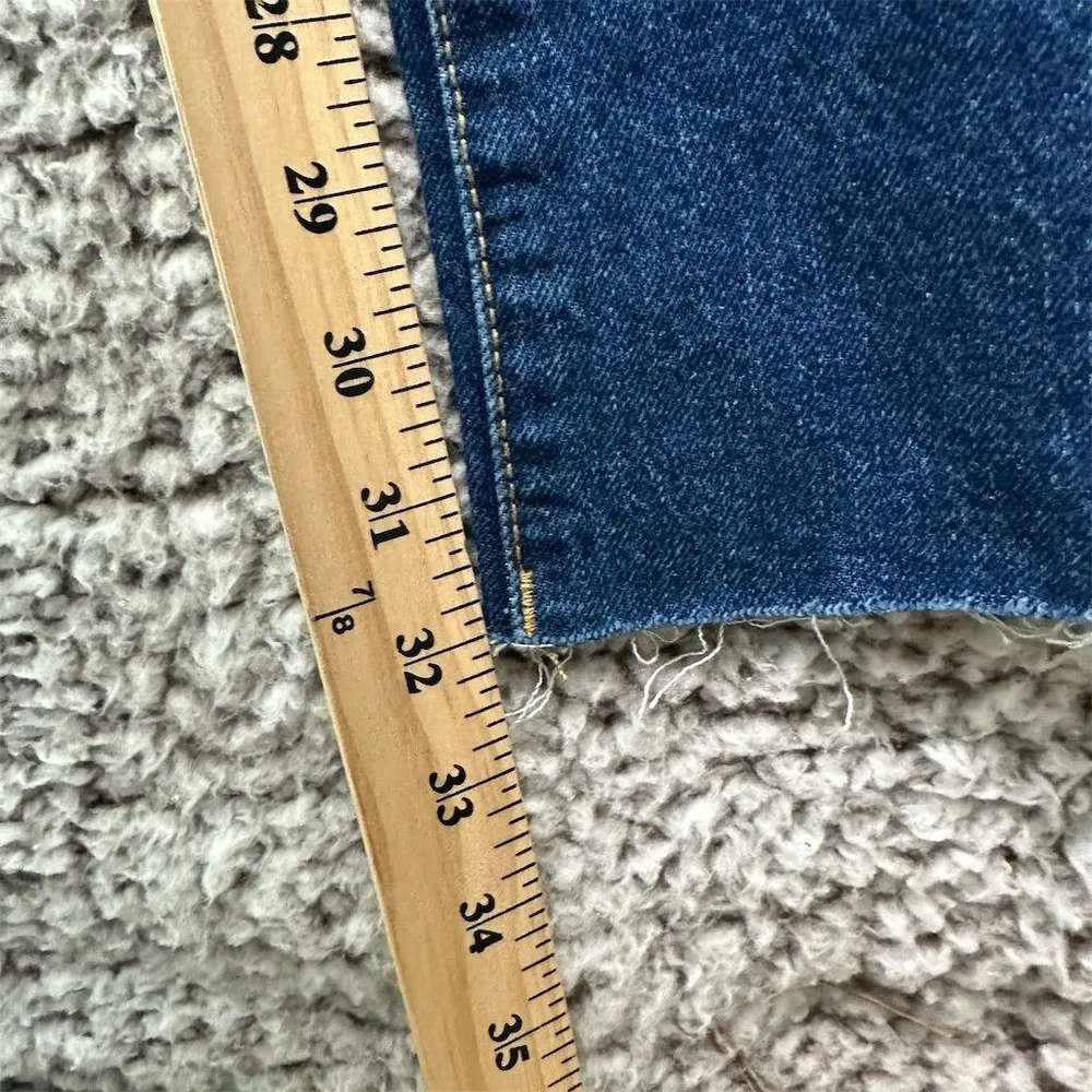 Y2K MNG Women's Straight Leg Jeans Size 1 High Rise 90s Grunge Vintage Americana - Image 8