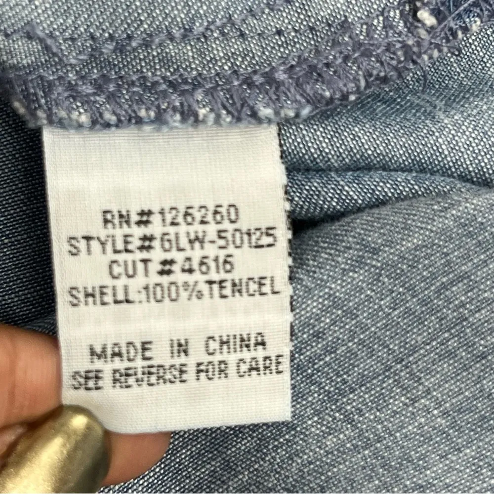 Velvet Heart large Tencel Chambray Tunic Dress w/pockets cold shoulder - Image 10