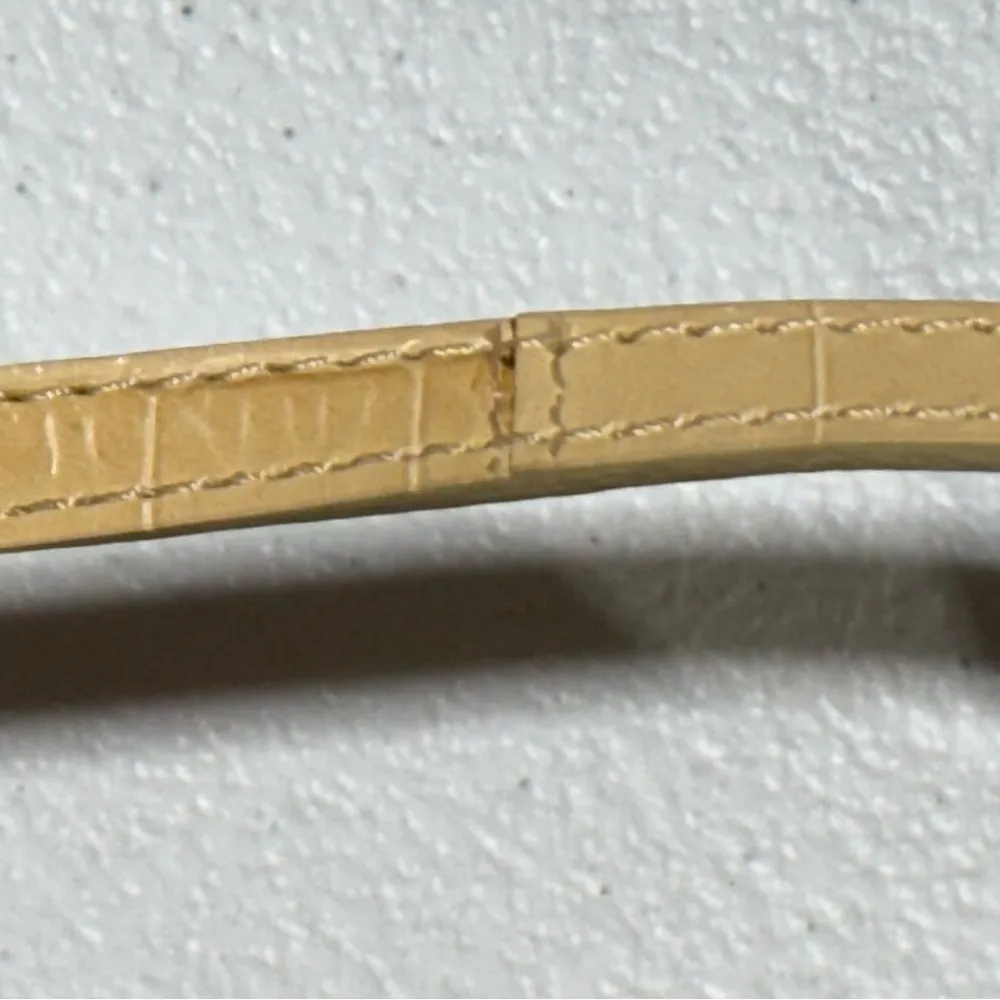 Brighton ALM Lutece Organizer Tan Leather Croc Embossed Crossbody Purse - Image 5