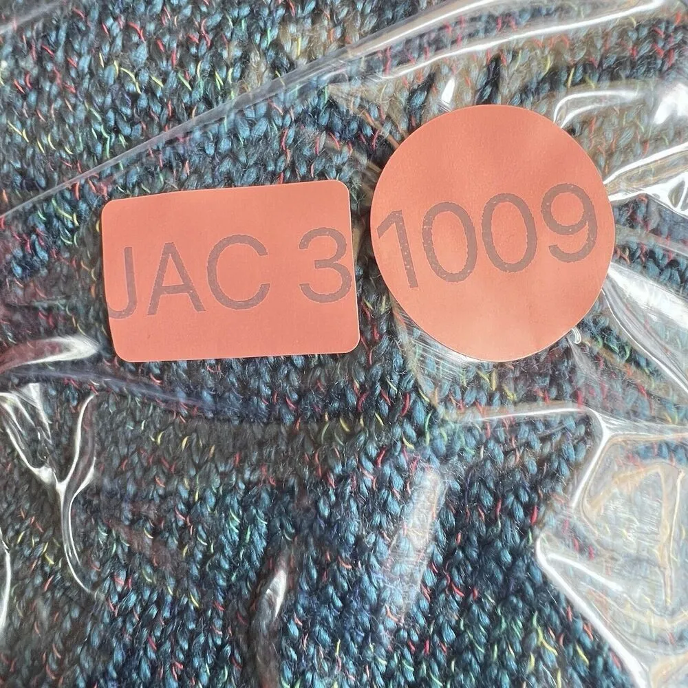 Laura Scott Cable Knit Sweater women V-Neck Pull Over long sleeve Size XL blue - Image 6