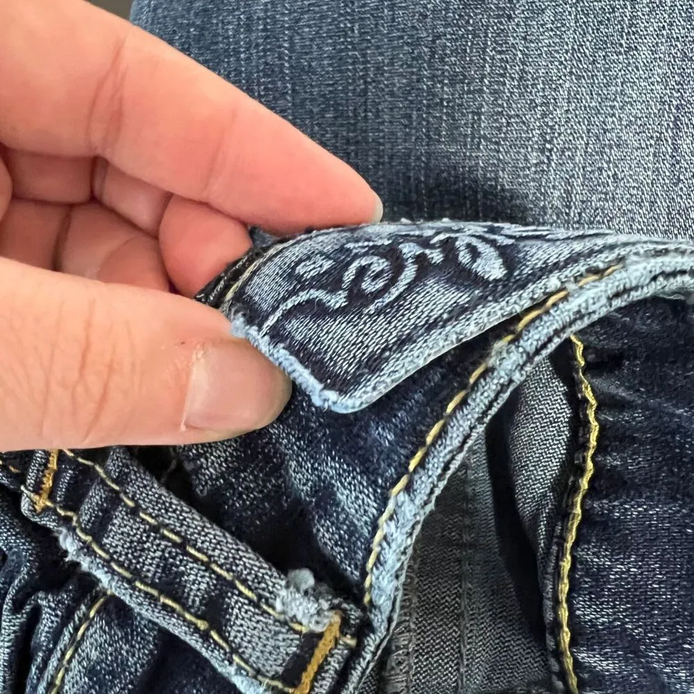 Silver Jeans Womens Denim Blue Jeans Aiko Fit Flare Leg Dark Wash Size 29 - Image 14