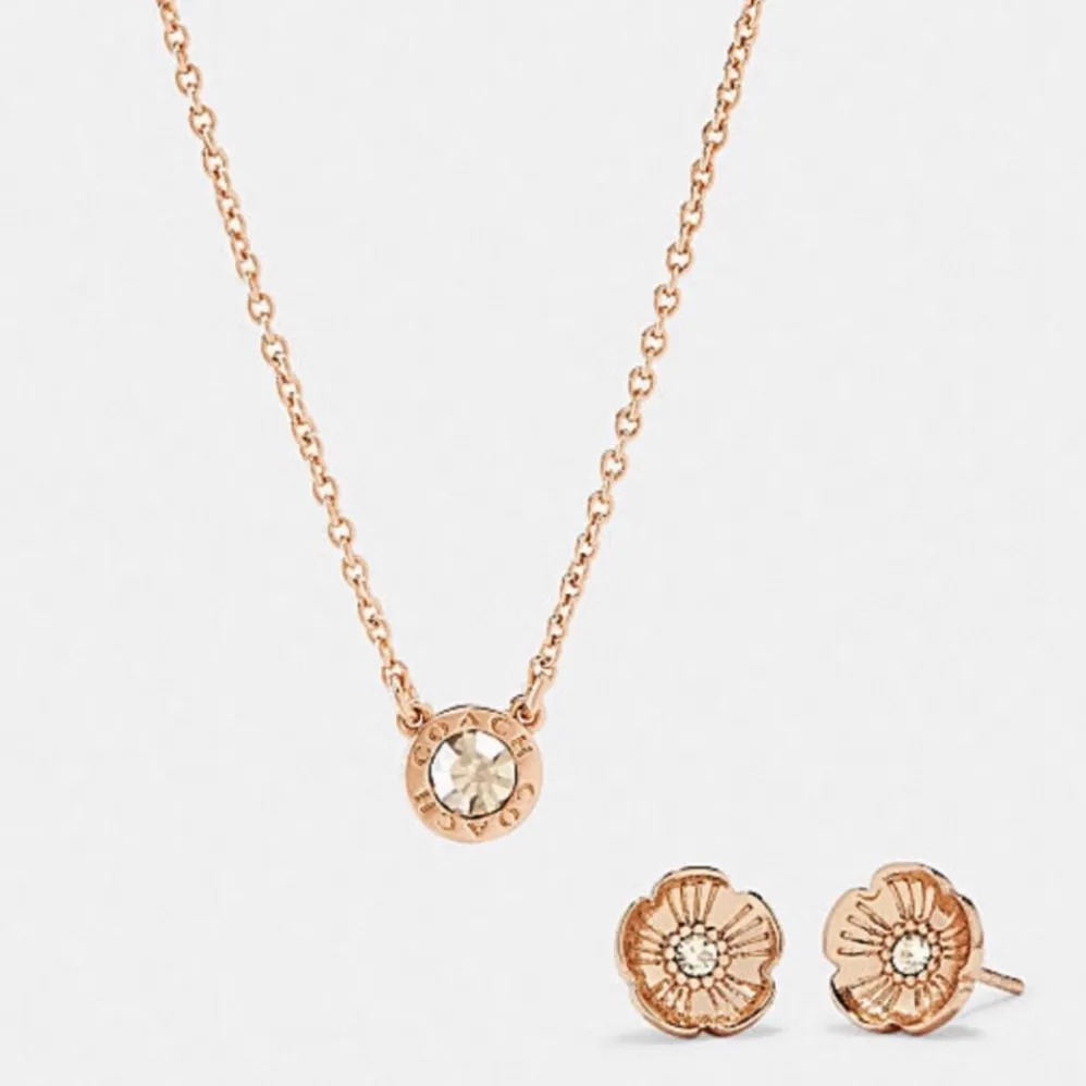 Coach Open Circle Necklace and Stud Earring Set - Image 10
