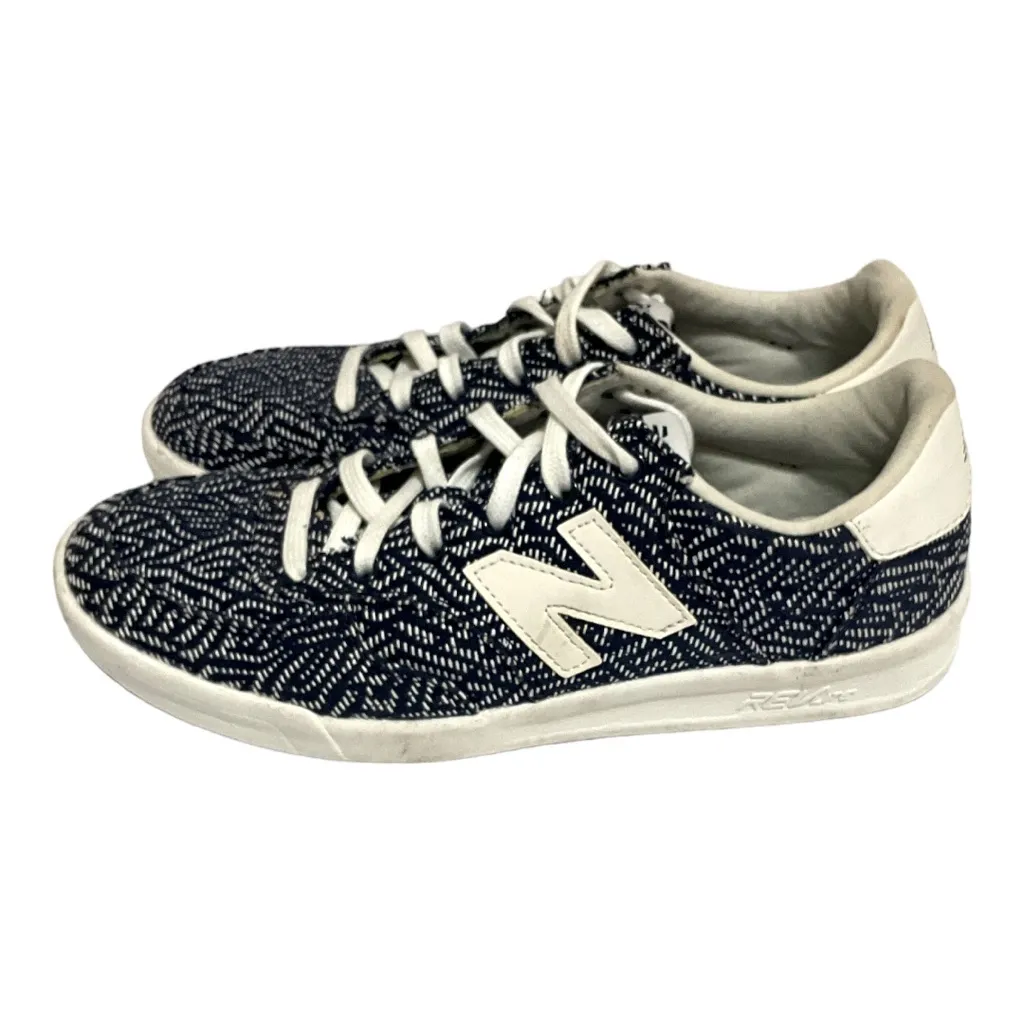 New Balance 300 Court Trainer Sneakers Women’s Blue White Flecked Tennis‎ Shoe - Image 3
