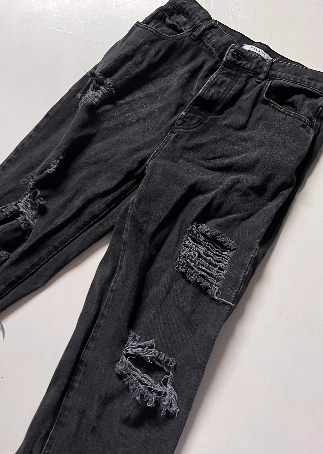 high rise straight jeans - Image 2