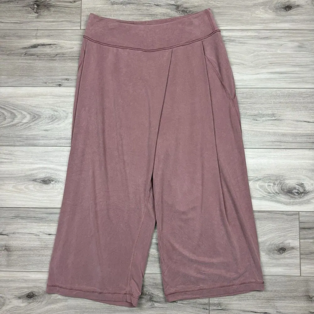 Lululemon Wide Leg HR Pull On Crop Size 8 Soft Cupro Spiced Chai SCHI‎ 00941 - Image 4