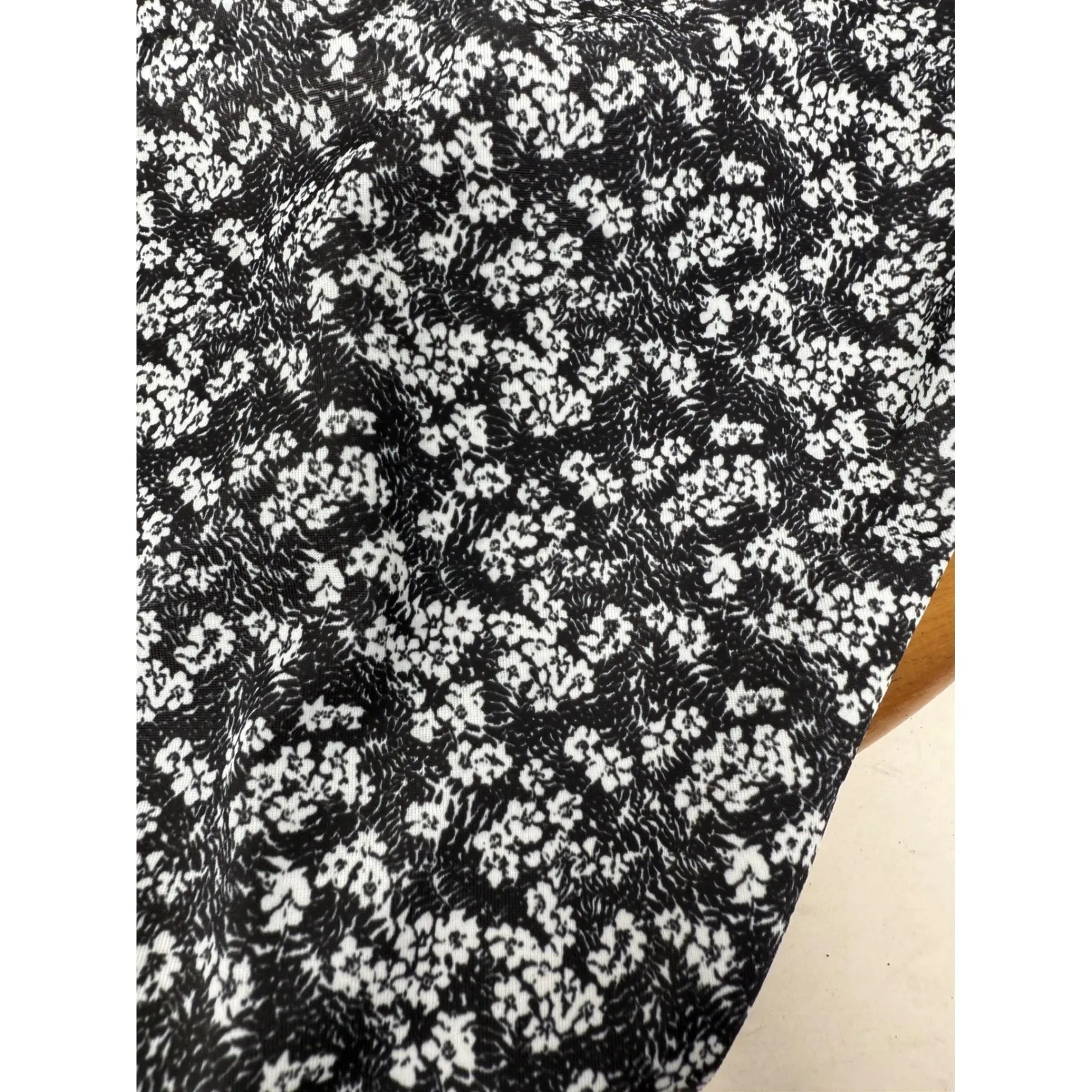 TAVIK Chloe Swimsuit Bottoms XS Black White‎ Floral Print Strappy Full Coverage - Image 7