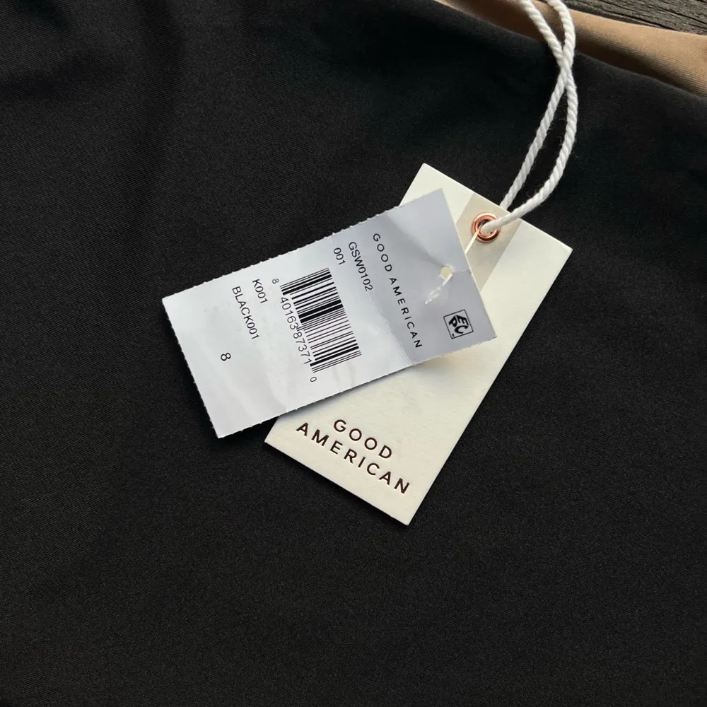 NWT Good American Black Swim Bottoms Plus Size 8 5X - Image 4