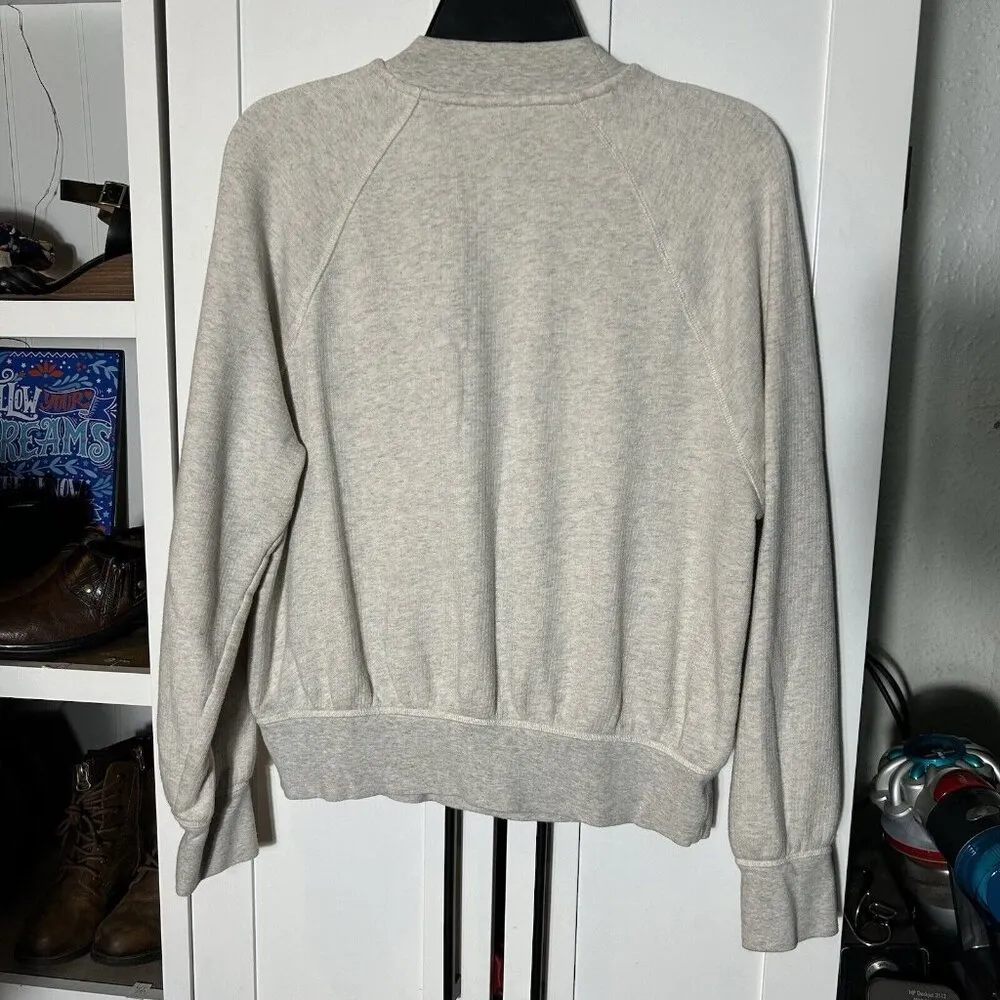 Universal Thread Women's Rib-Knit Sweatshirt Greige Size S‎ - Image 6