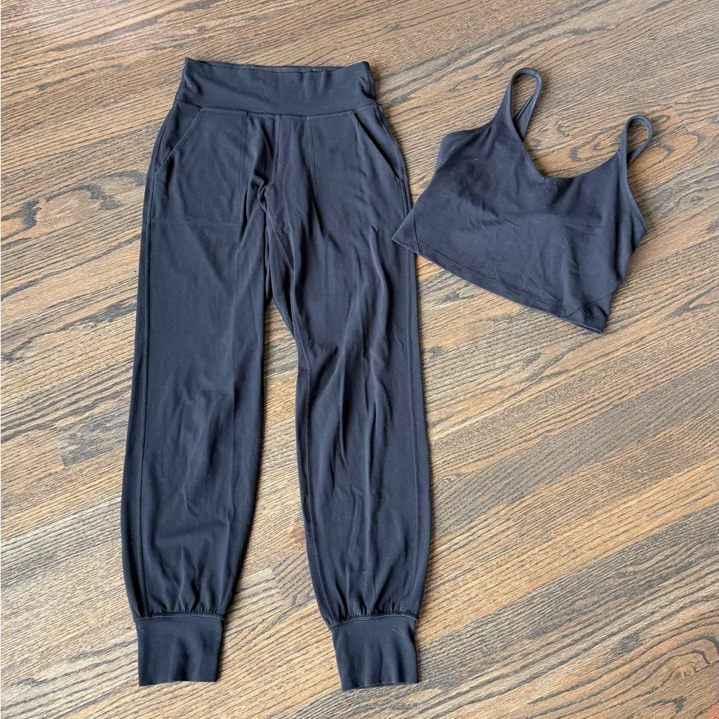 Lululemon Align Jogger 4 & Align Tank 6 Matching Set Black EUC - Image 3
