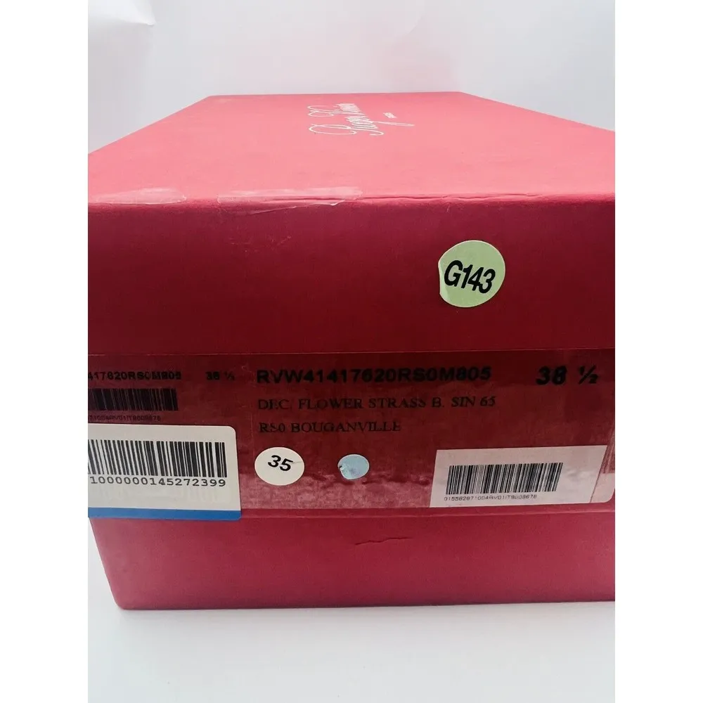 Roger Vivier Flower Strass Buckle Pump Fuchsia Pink Size 38.5 New in box - Image 8