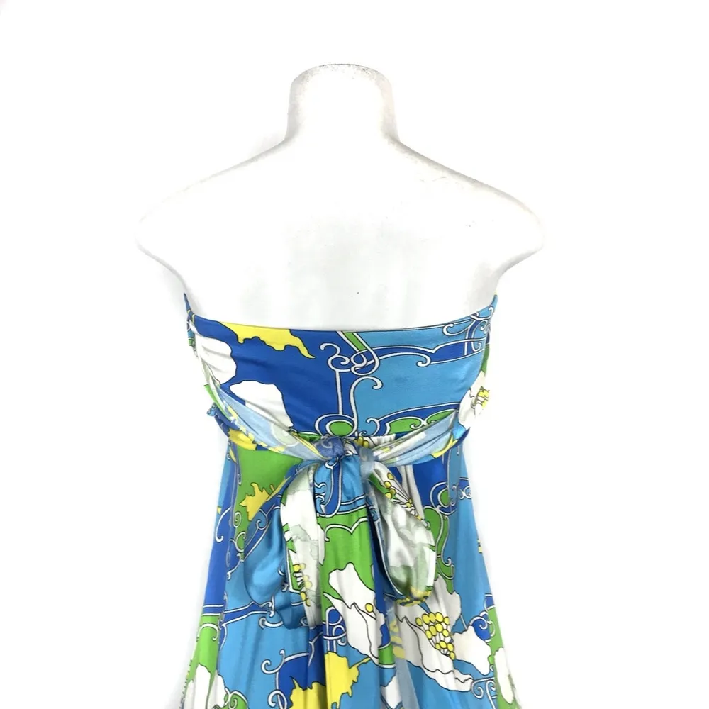 Tibi Dress Size XS Sleeveless Floral 100% Silk - Image 5