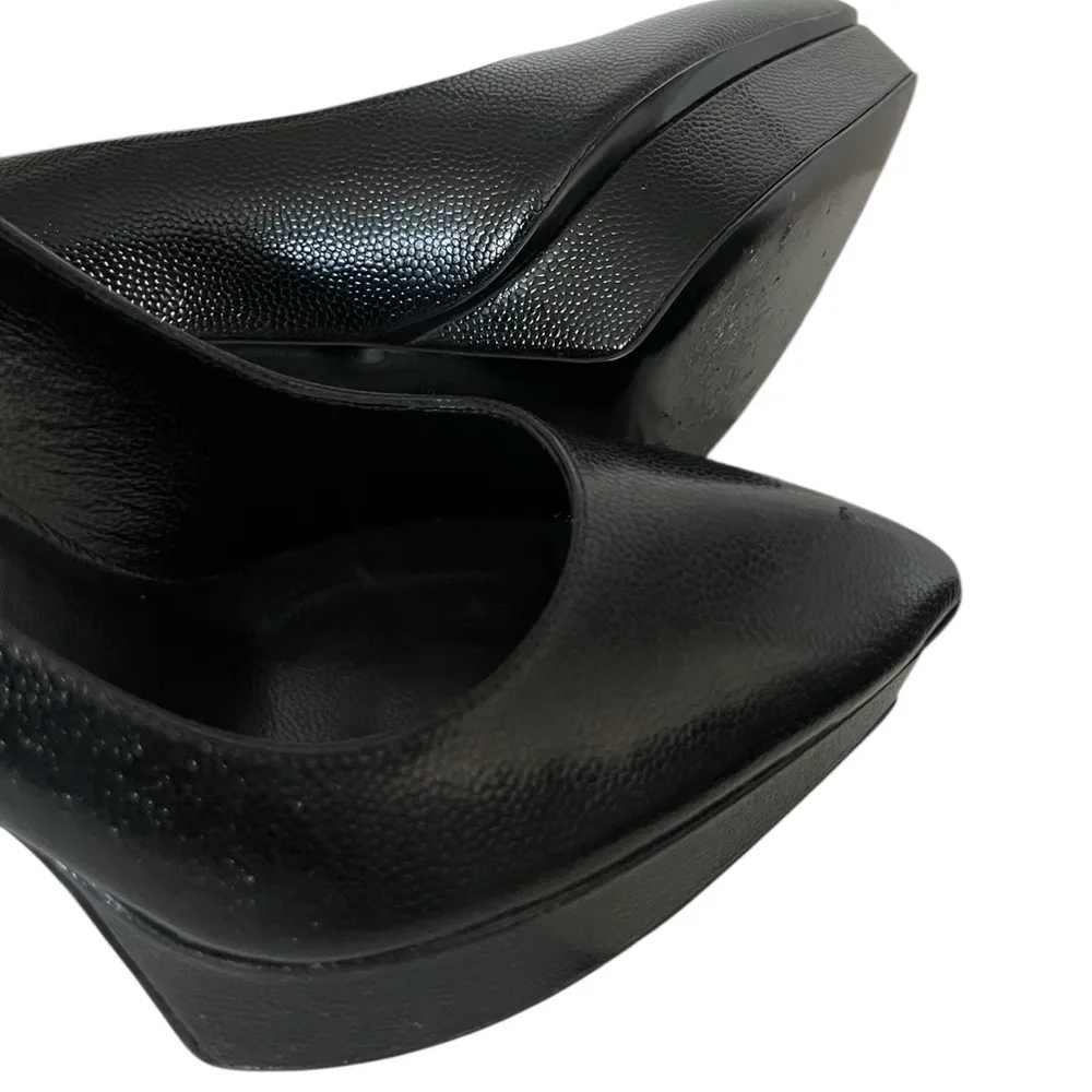 Saint Laurent Black Stiletto Heels Sleek Design - Image 9