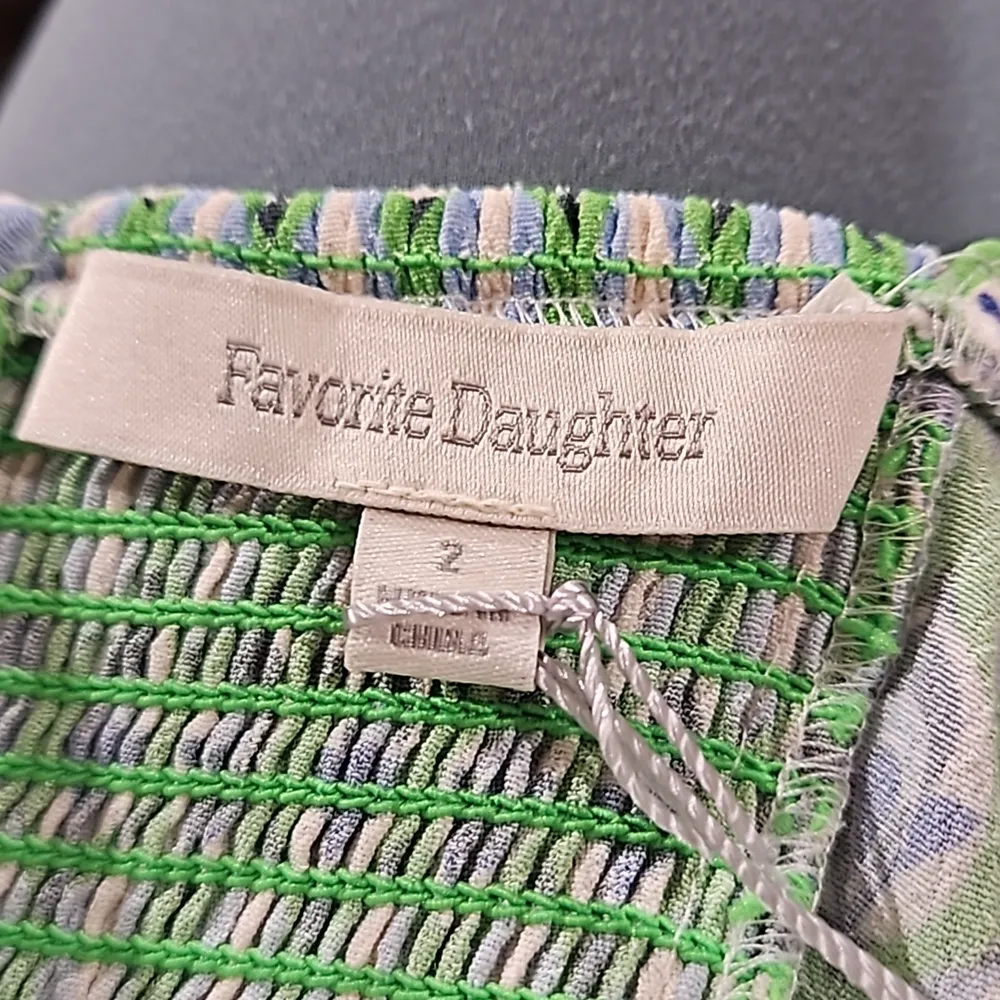 💕FAVORITE DAUGHTER💕 Vineyard Maxi Dress ~ Retro Mosaic Green Print 2 NWT - Image 13