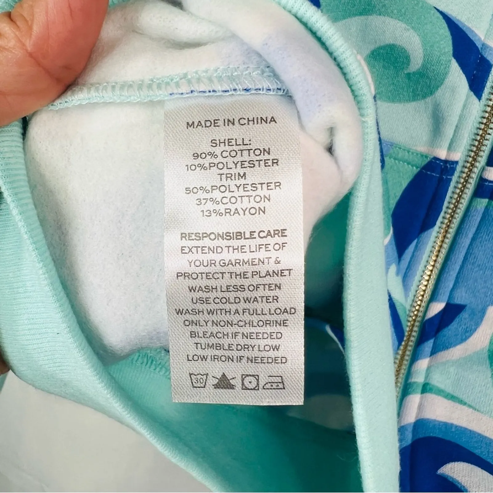 Hill House Kaleidoscope The Allie Zip Up Hoodie Small - Image 11