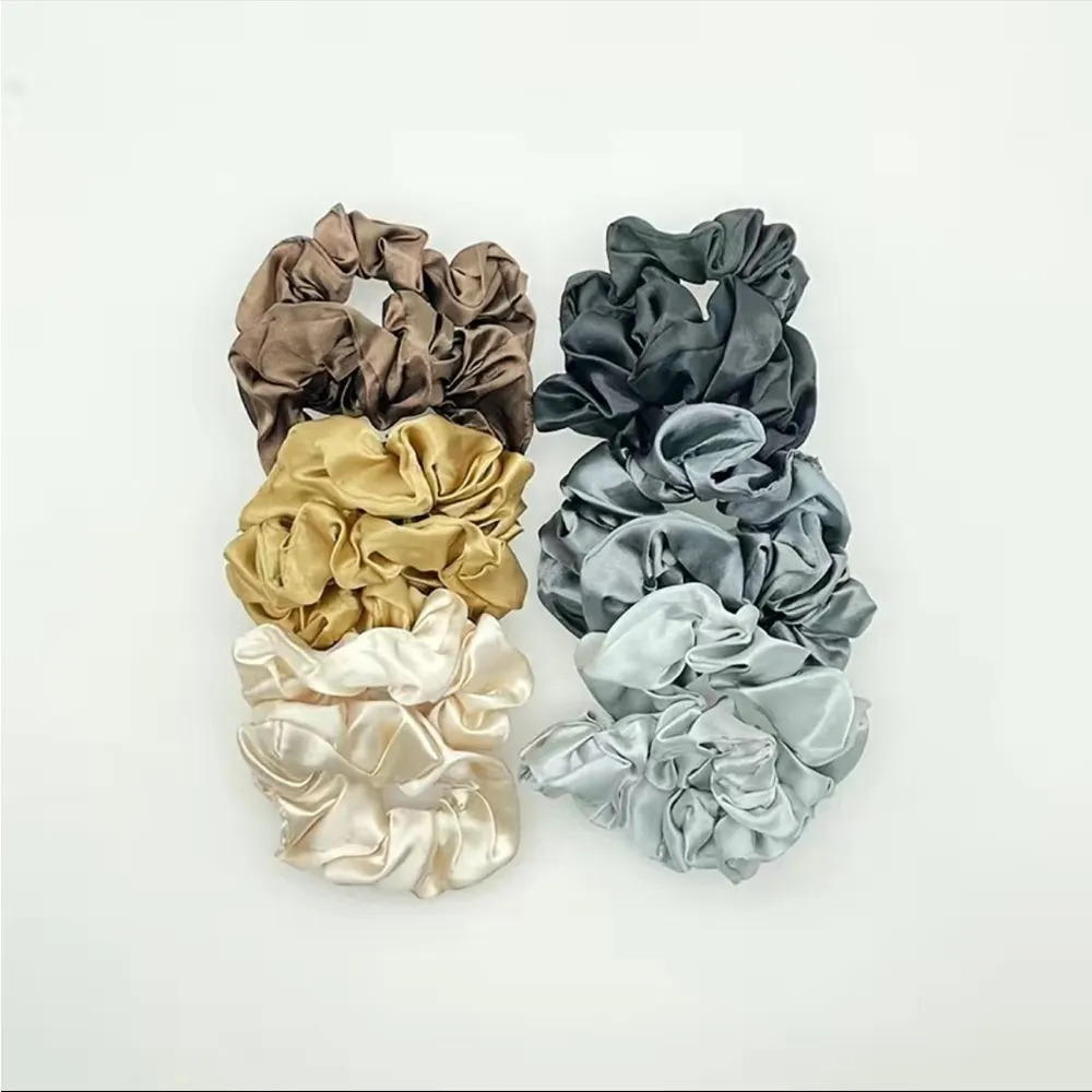 12pcs Silky Satin Scrunchies - Image 5