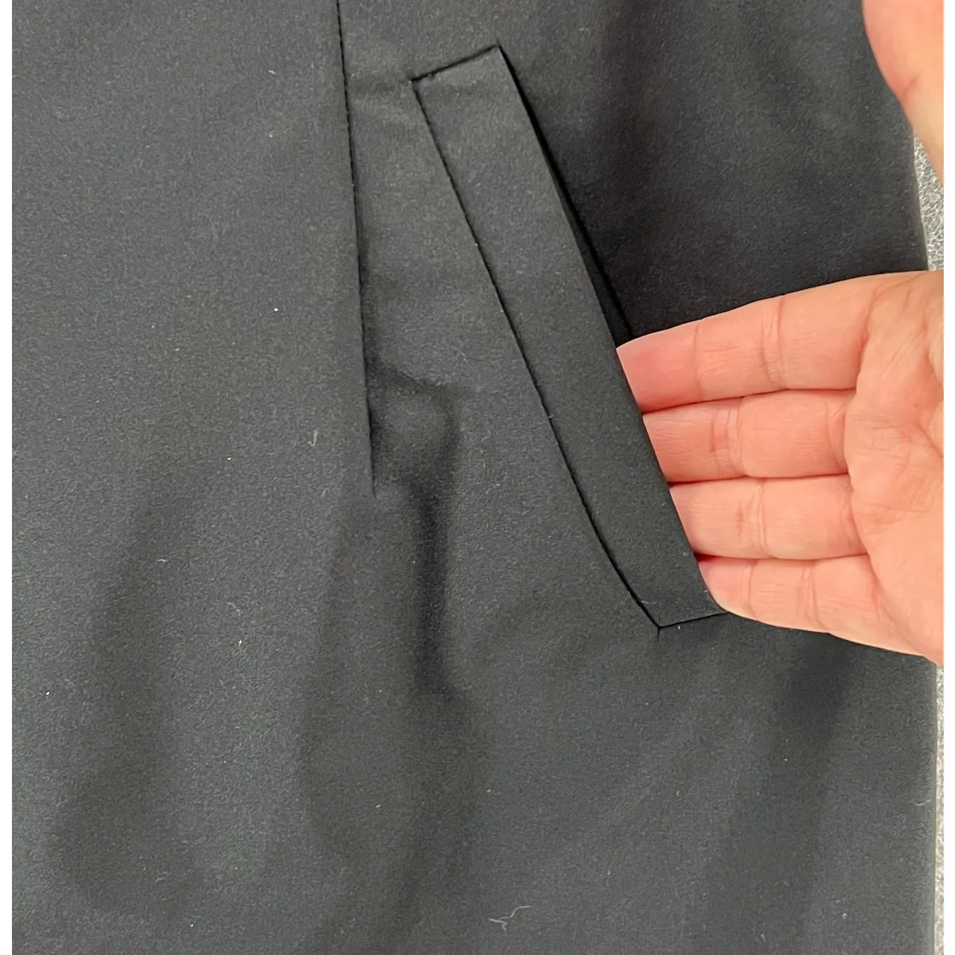 Banana Republic Sheath Dress 10P Black Solid Sleeveless Career Timeless Classic - Image 5