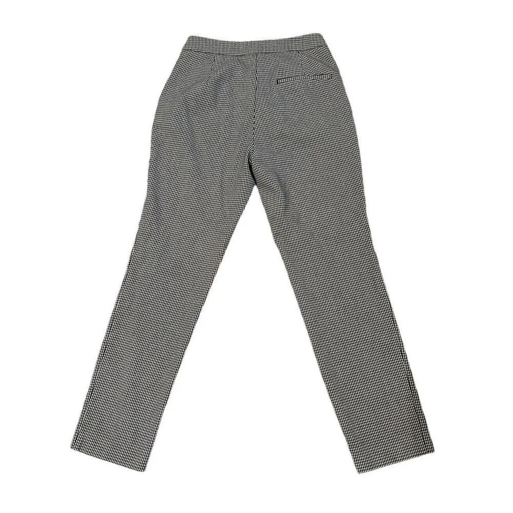 Zara Women’s Tweed Trousers Houndstooth white Black Size XS Career Business - Image 7