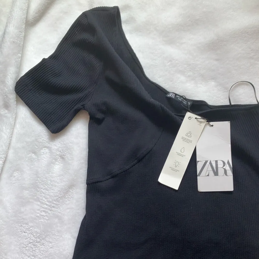 Zara: Black One-Shoulder Dress- M - Image 10