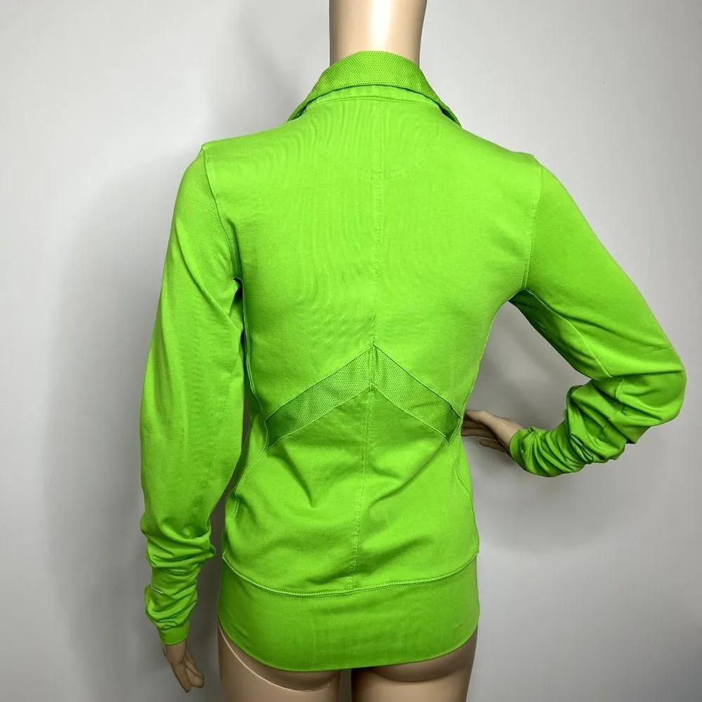 Nike  Green Full Zip Long Sleeve Athletic Jacket - Image 3