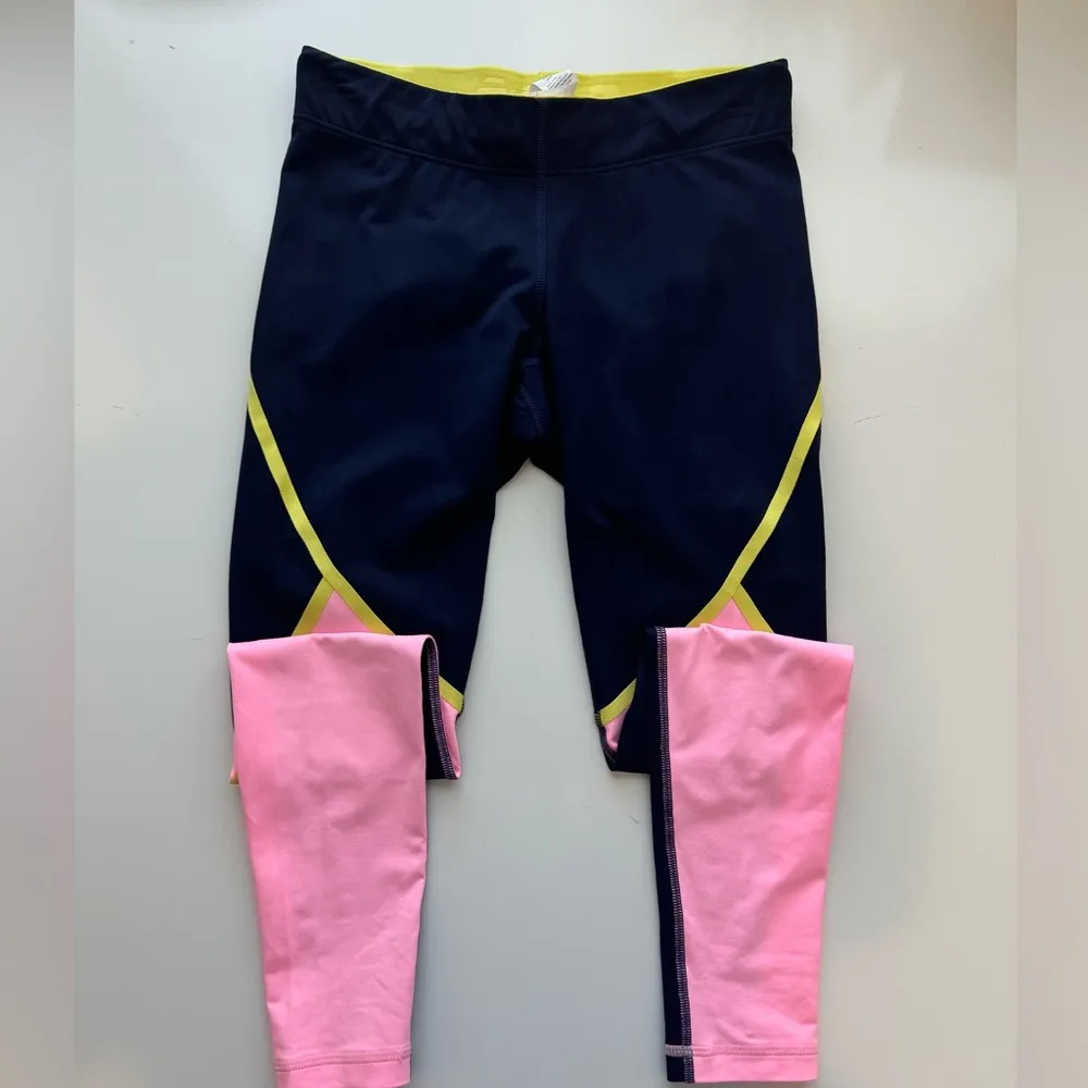 New Balance®‎ for J.Crew Trinamic leggings in striped colorblock size small - Image 3